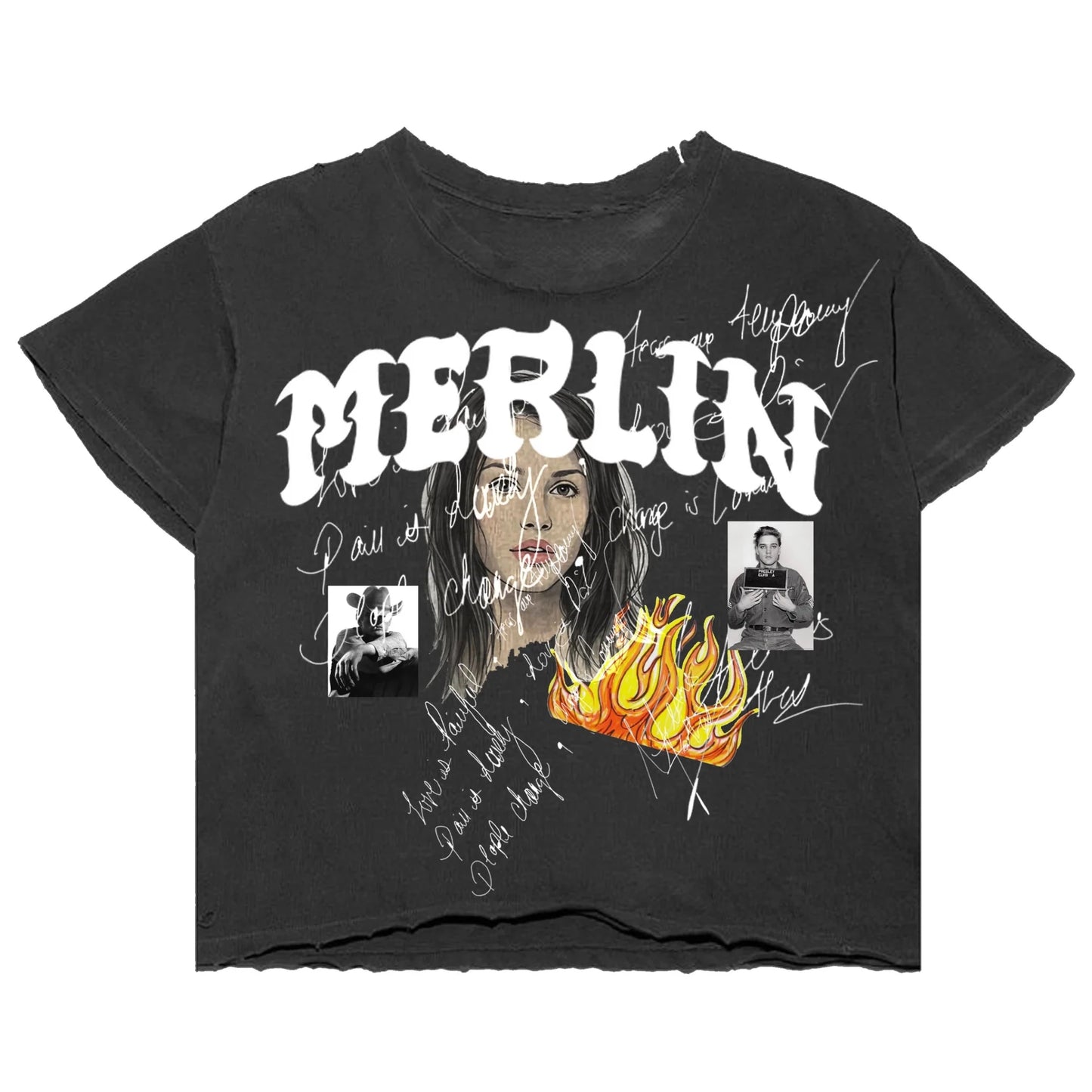 Lady Flame Tee Black - Merlinfather