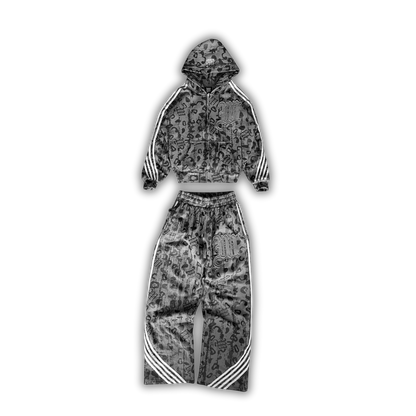 "CEMENT" LEOPARD SWEATSUIT