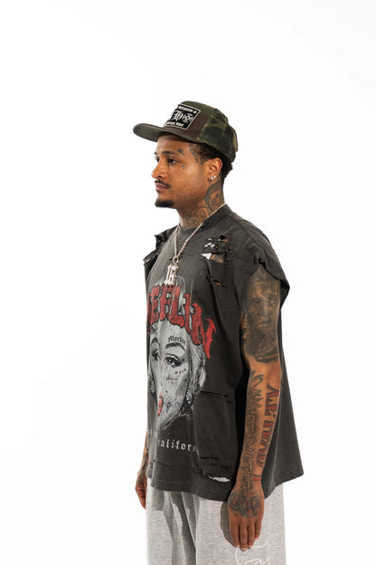 Marilyn Tee Black Washed