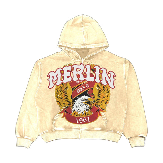 Hall Of Pain Hoodie Cream - Loam