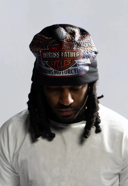 Hand Set Diamond Eagle Beanie - Merlinfather