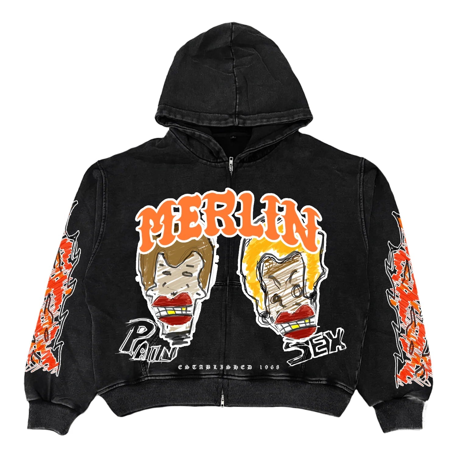 Handmade Beavis & Butthead Hoodie - Loam