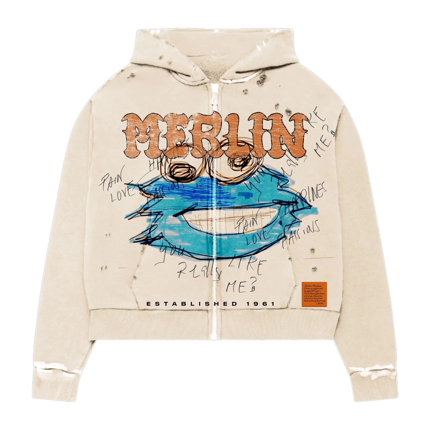 Handmade Cookie Monster Hoodie - Loam