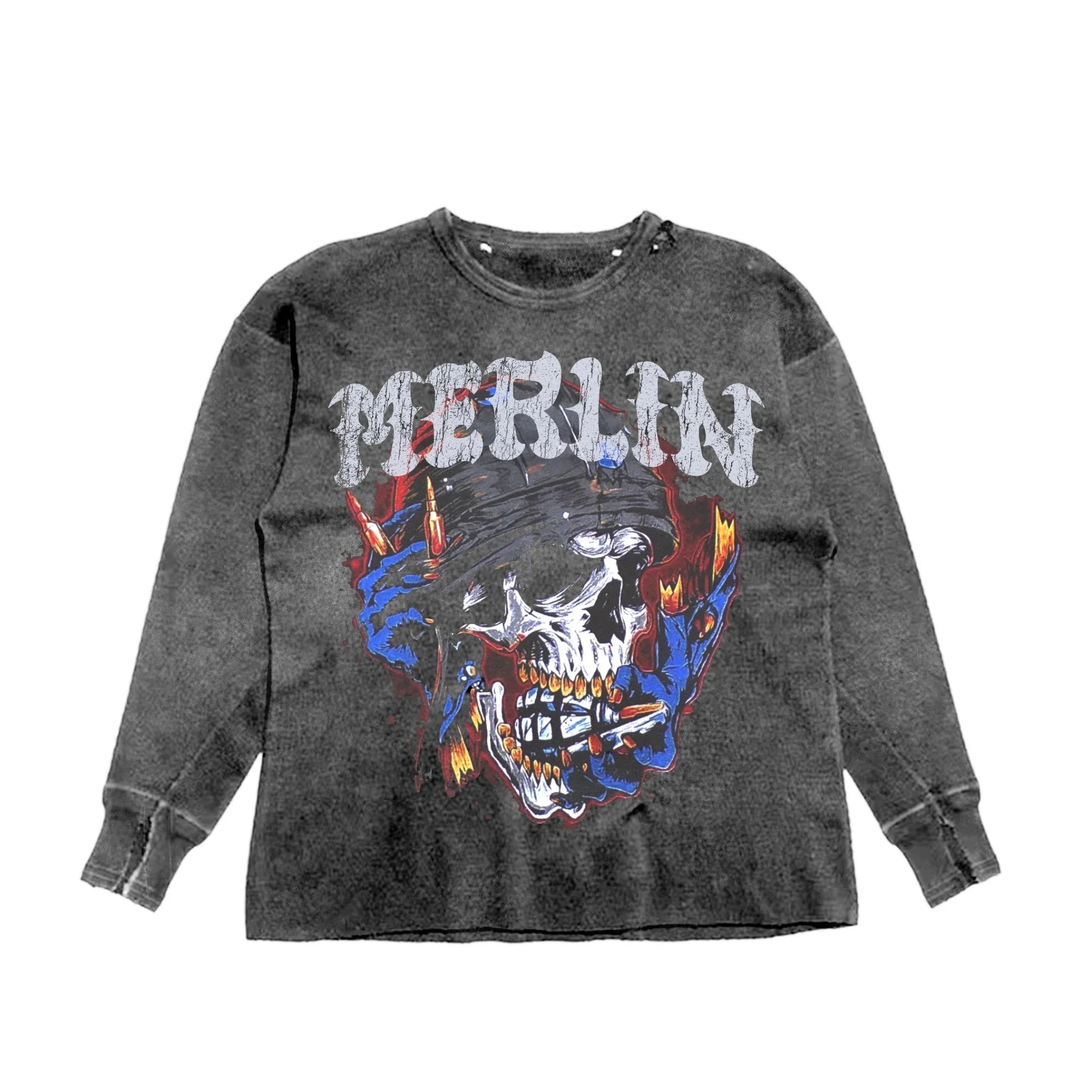 Metal Skull Longsleeve - Loam