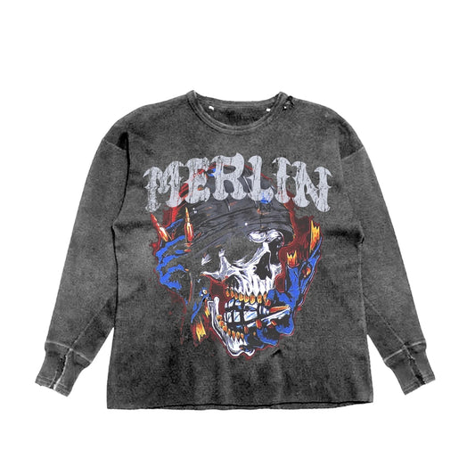 Metal Skull Longsleeve - Loam