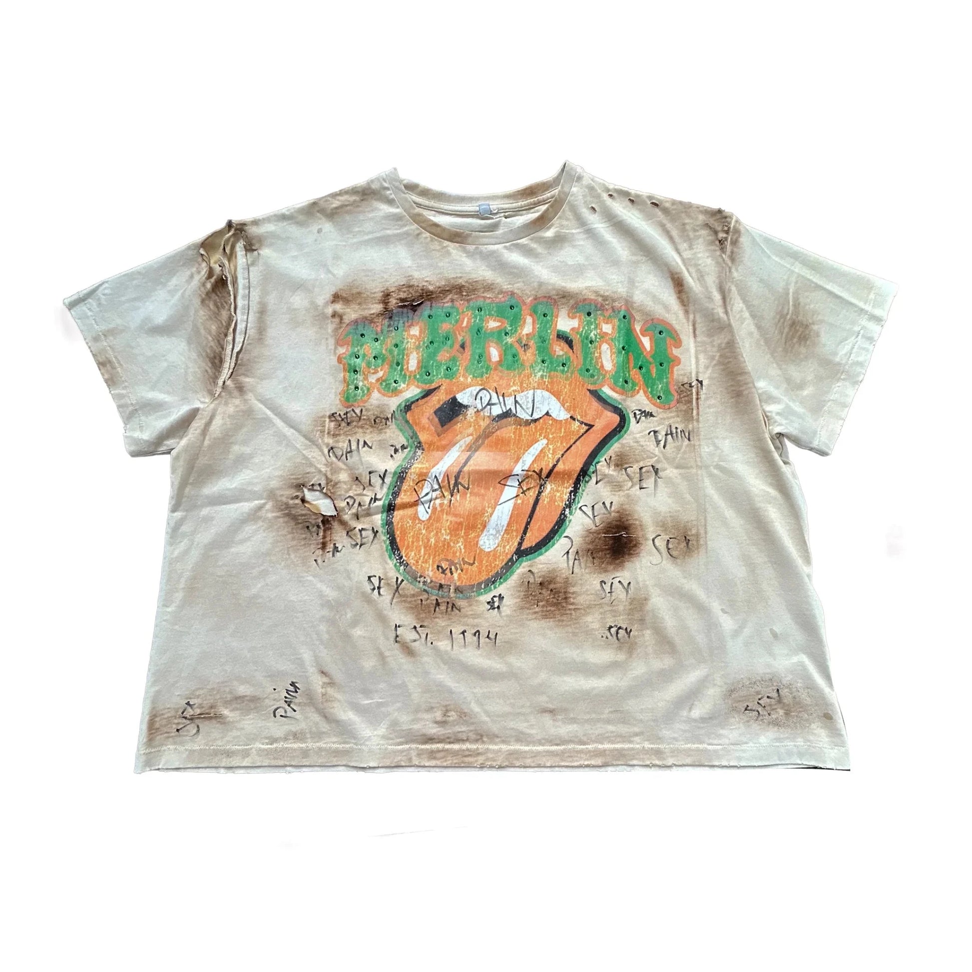 Rolling Stones Burn Tee - Loam