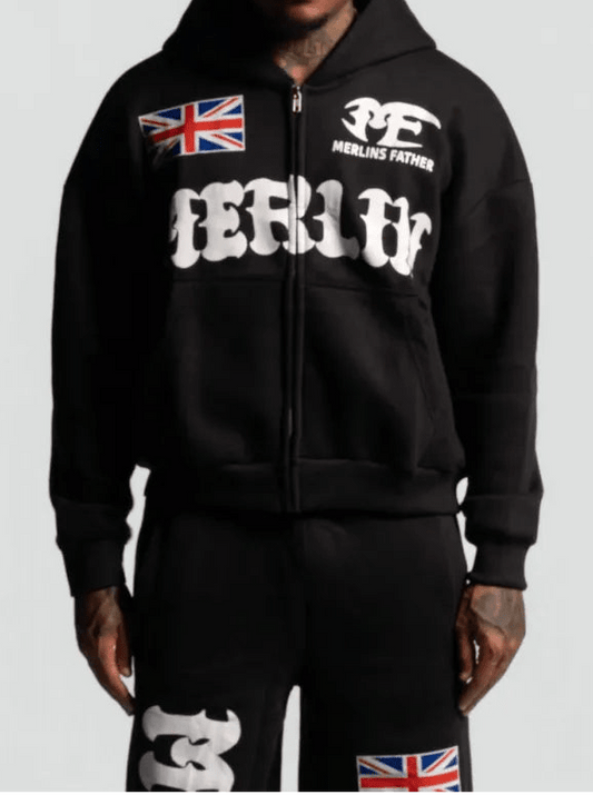 Uk Merlin Hoodie Black - Merlinfather