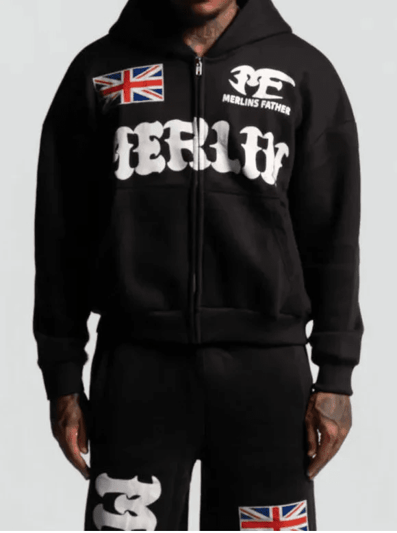 Uk Merlin Hoodie Black - Merlinfather