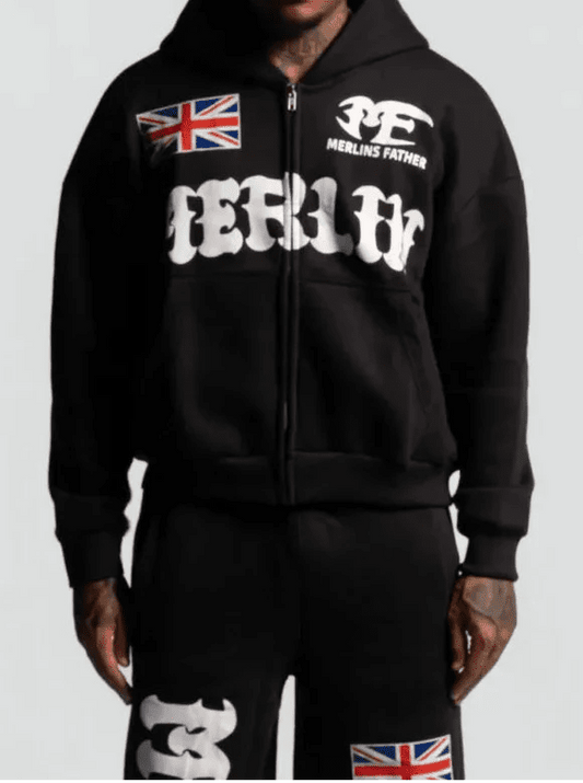 Uk Merlin Hoodie Black - Merlinfather