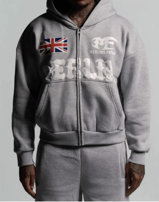 Uk Merlin Hoodie Grey - Merlinfather
