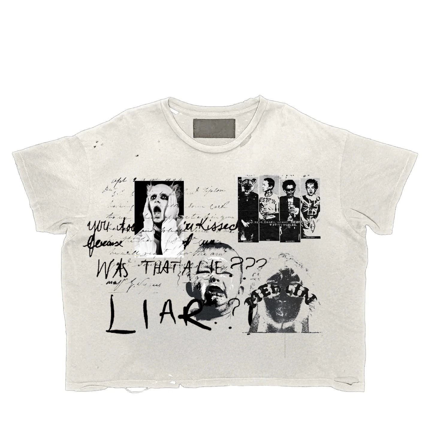 Was That A Lie? Tee White - Loam