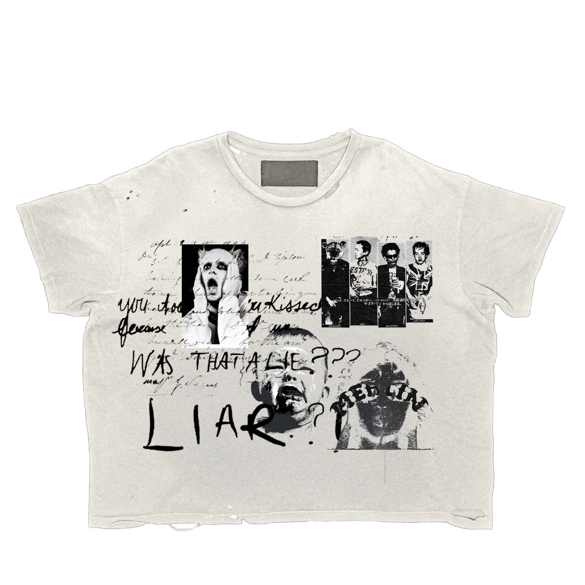 Was That A Lie? Tee White - Loam
